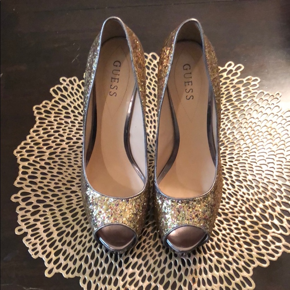Guess Peep Toe High Heels